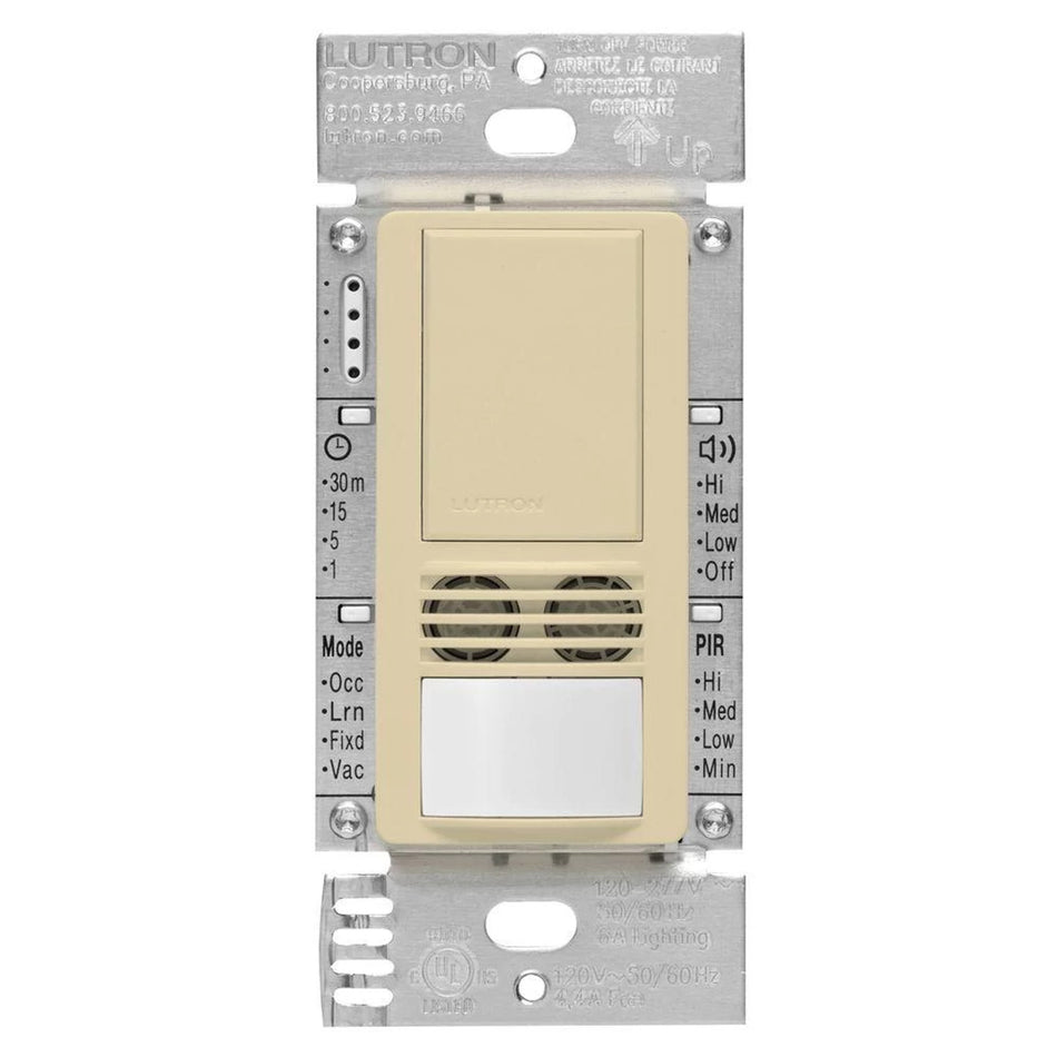 Lutron Maestro Dual-Tech Motion Sensor - PIR & Ultrasonic (No Neutral Required) | MS-A102