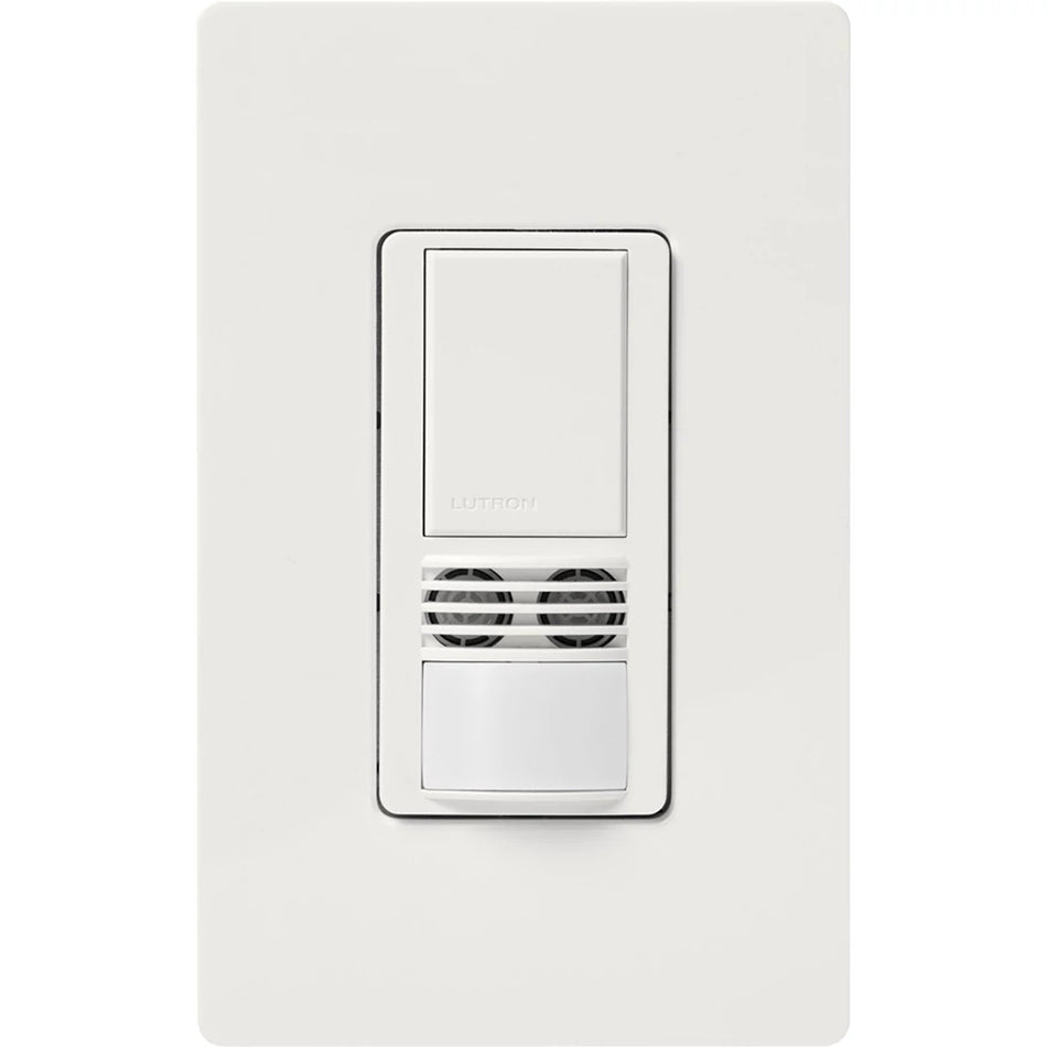 Lutron Maestro Dual-Tech Vacancy Sensor - Manual-On PIR & Ultrasonic (No Neutral) | MS-A102-V