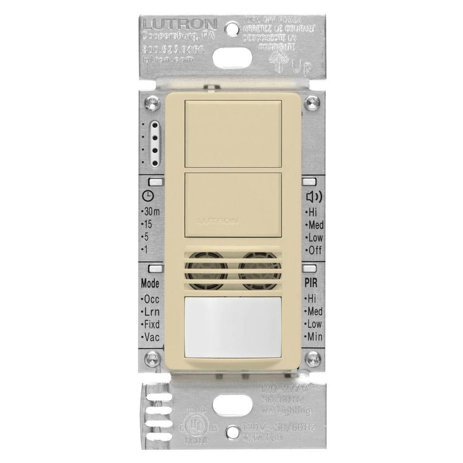Lutron Maestro Dual-Tech Motion Sensor - Dual Circuit Control for Fan & Light | MS-A202