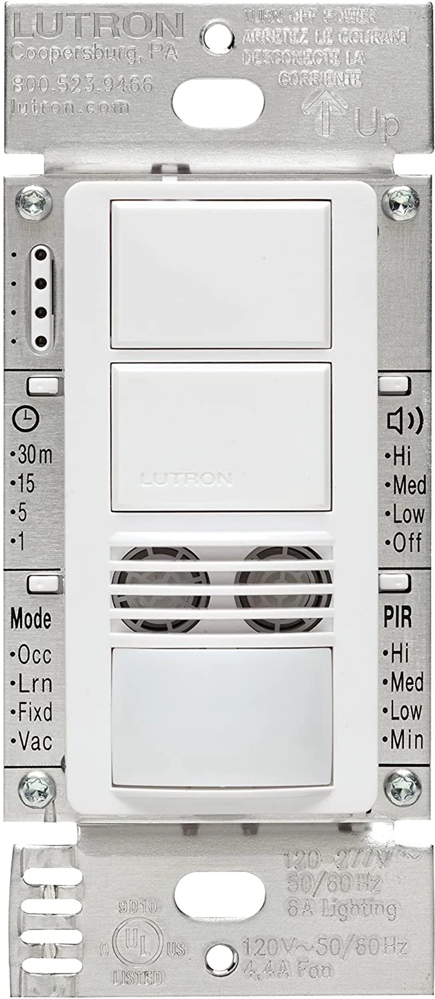 Product Marketing Image of Lutron Product MS-A202-WH offered by Simply Secured for customer visibility