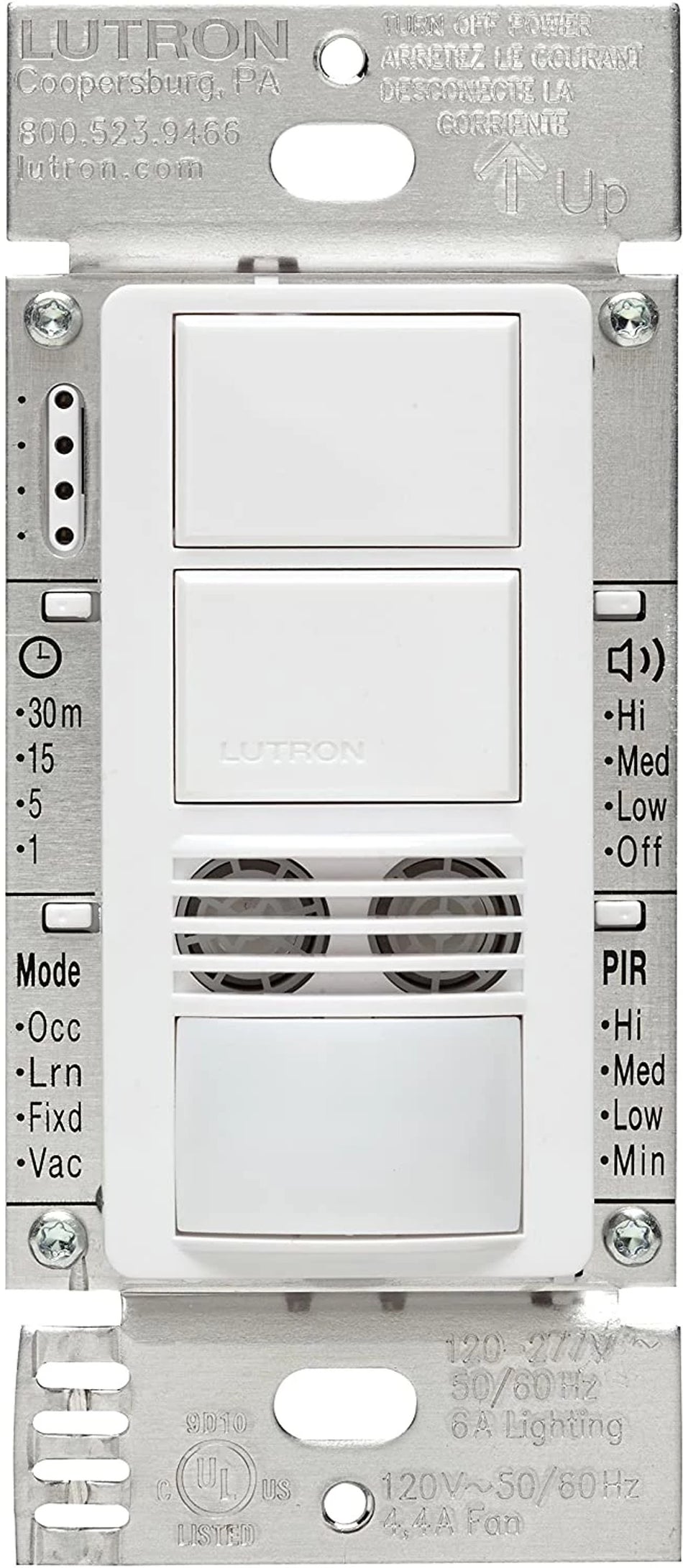 Product Marketing Image of Lutron Product MS-A202-WH offered by Simply Secured for customer visibility