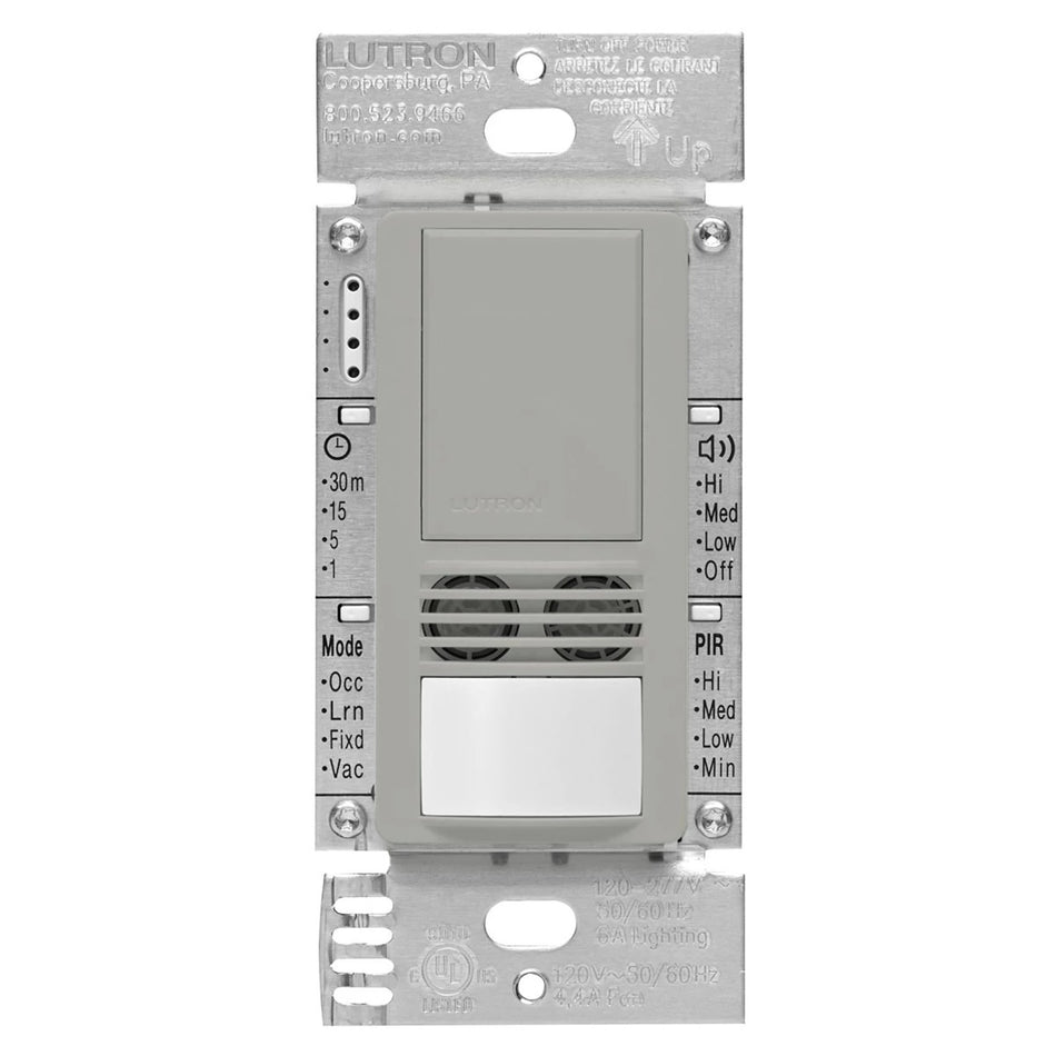 Lutron Maestro Dual-Tech Motion Sensor - Commercial Grade PIR & Ultrasonic (Neutral Req) | MS-B102