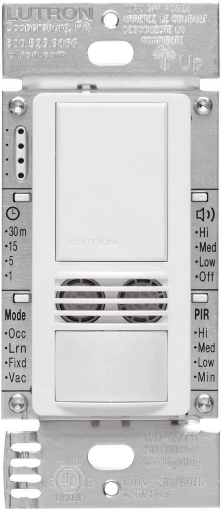 Product Marketing Image of Lutron Product MS-B102-V-WH offered by Simply Secured for customer visibility