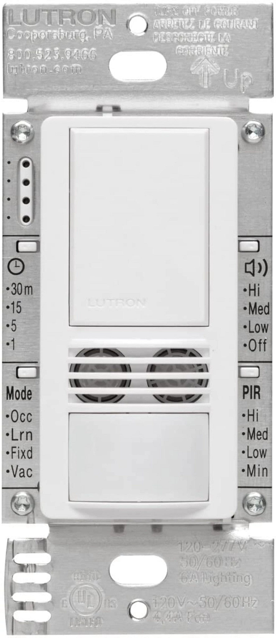 Product Marketing Image of Lutron Product MS-B102-WH offered by Simply Secured for customer visibility