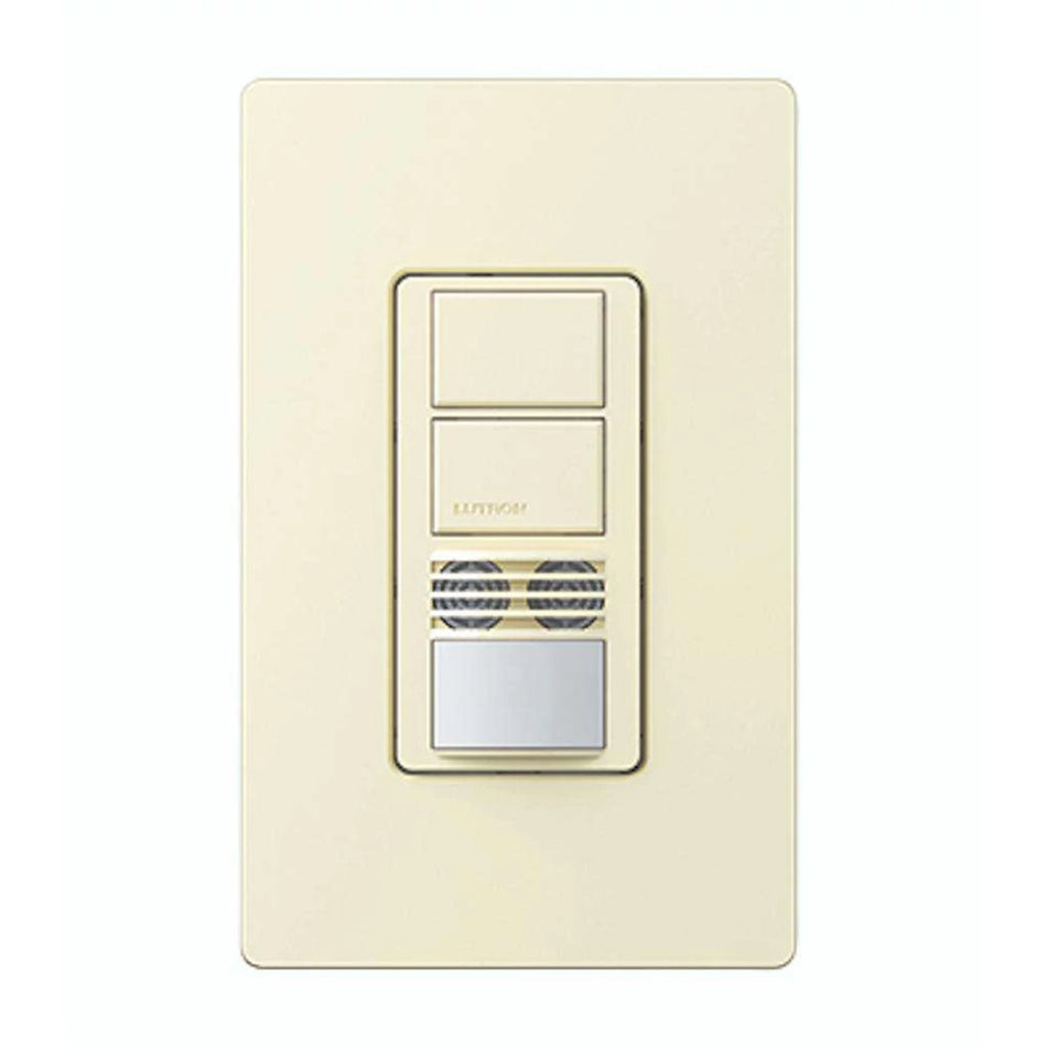 Lutron Maestro Dual-Tech Motion Sensor - PIR + Ultrasonic (Almond) | MS-B202