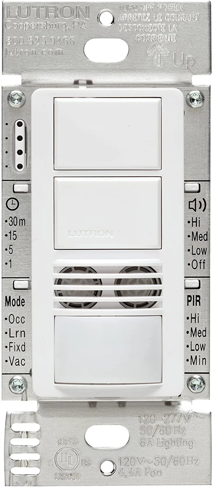 Product Marketing Image of Lutron Product MS-B202-WH offered by Simply Secured for customer visibility