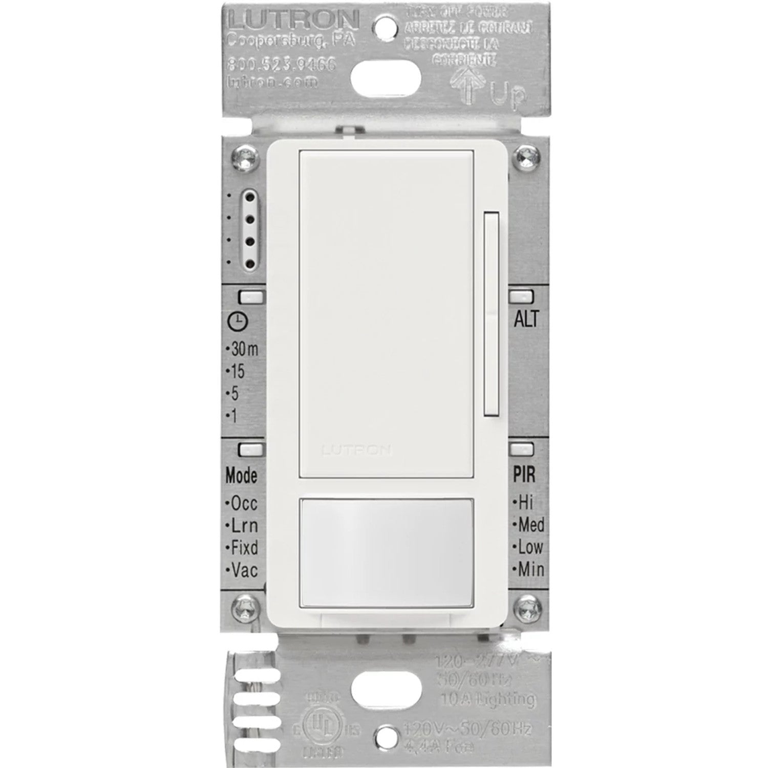 Product Marketing Image of Lutron Product MS-Z101-V-WH offered by Simply Secured for customer visibility