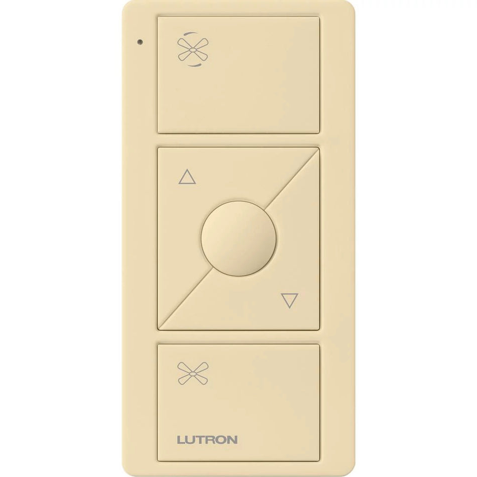 Lutron Pico 3-Button Wireless Fan Remote - Fan Speed Icons with Raise/Lower | PJ2-3BRL-F01