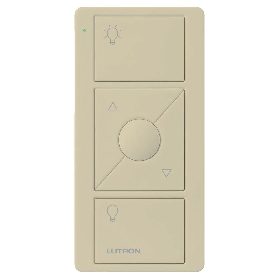 Lutron Pico 3-Button Wireless Smart Remote - Light Icons with Dimming Raise/Lower | PJ2-3BRL-L01