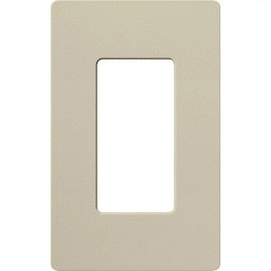 Lutron Claro 1-Gang Decorator Wallplate - Screwless Snap-On Design | SC-1