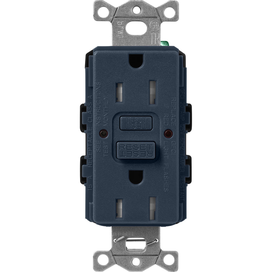 Lutron Satin Colors 15A GFCI Receptacle - Self-Testing Tamper-Resistant Safety Outlet | SCR-15-GFST