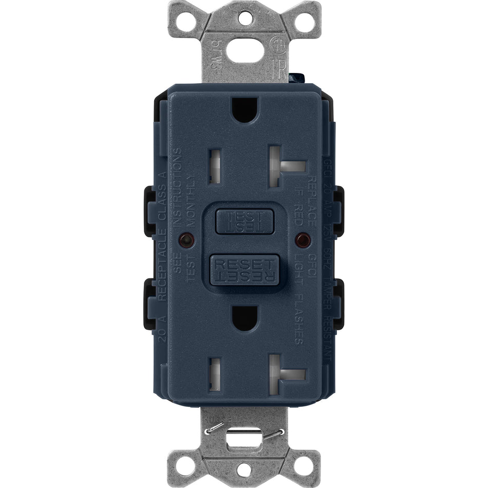 Lutron Satin Colors 20A GFCI Receptacle - High-Capacity Self-Testing Safety Outlet | SCR-20-GFST