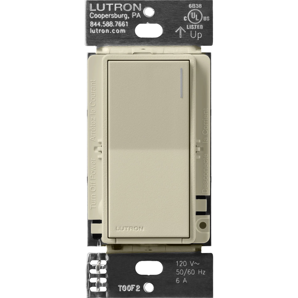 Lutron Sunnata 6A Electronic Switch - Light Bar Touch Control (Neutral Required) | ST-6ANS