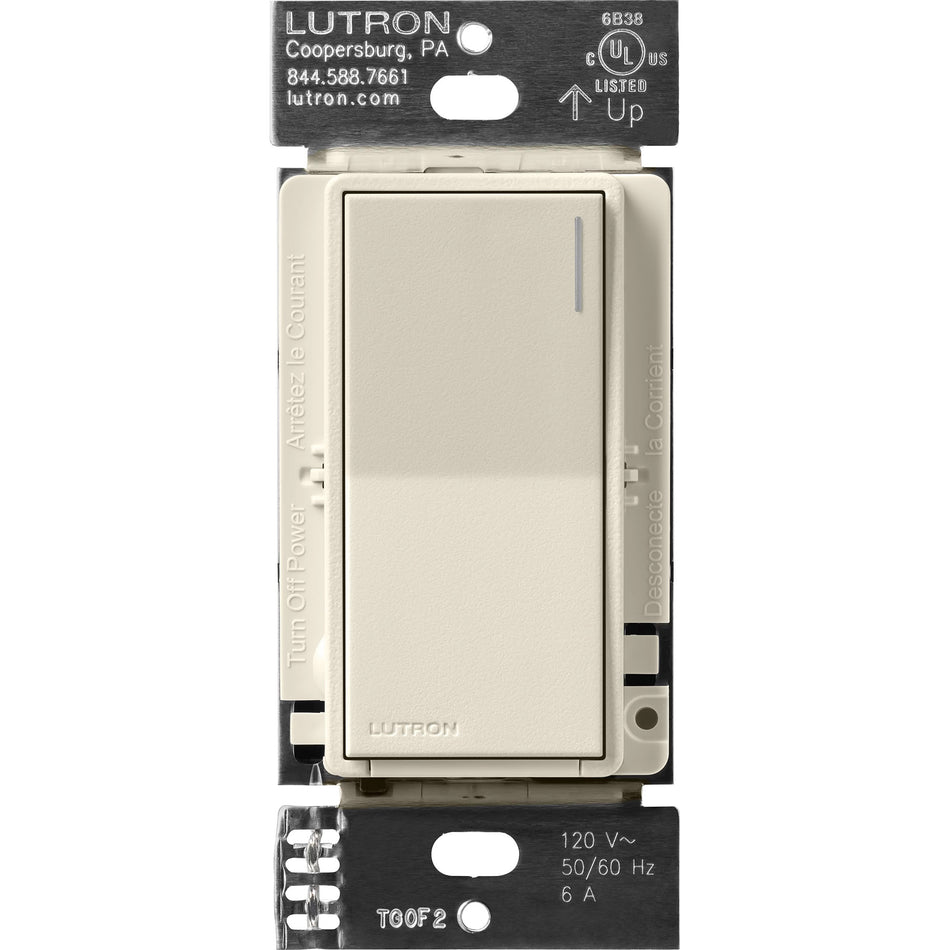 Lutron Sunnata 6A Electronic Switch - Light Bar Touch Control (Neutral Required) | ST-6ANS