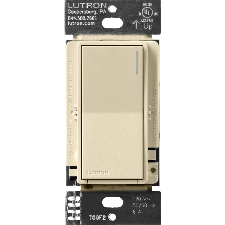Lutron Sunnata 6A Electronic Switch - Light Bar Touch Control (Neutral Required) | ST-6ANS