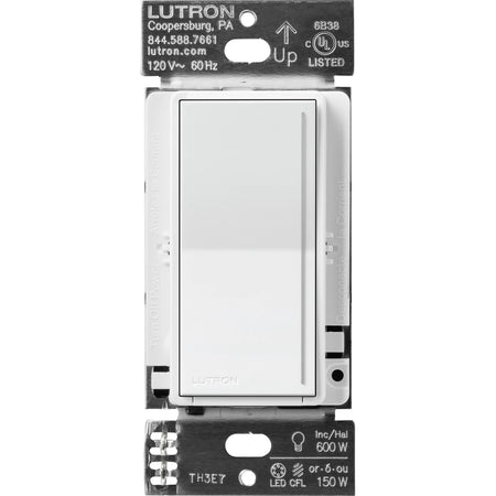 Product Display Visual of the SKU: STCL-153MRH-WH-C for Marketing of theLutron Sunnata LED+ Dimmer Switch and Accessory Switch 3-Way Kit | STCL-153MRH-XX-C