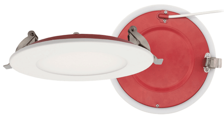 Studio Photography Marketing Image of Lotus LED Lights Product FR-LED-4-S12W-5CCT-PL-WH for SimplySecured.ca Shopify