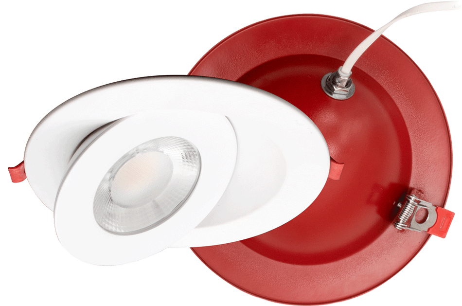 Studio Photography Marketing Image of Lotus LED Lights Product FR-LED-6-S15W-5CCT-FG-WH for SimplySecured.ca Shopify