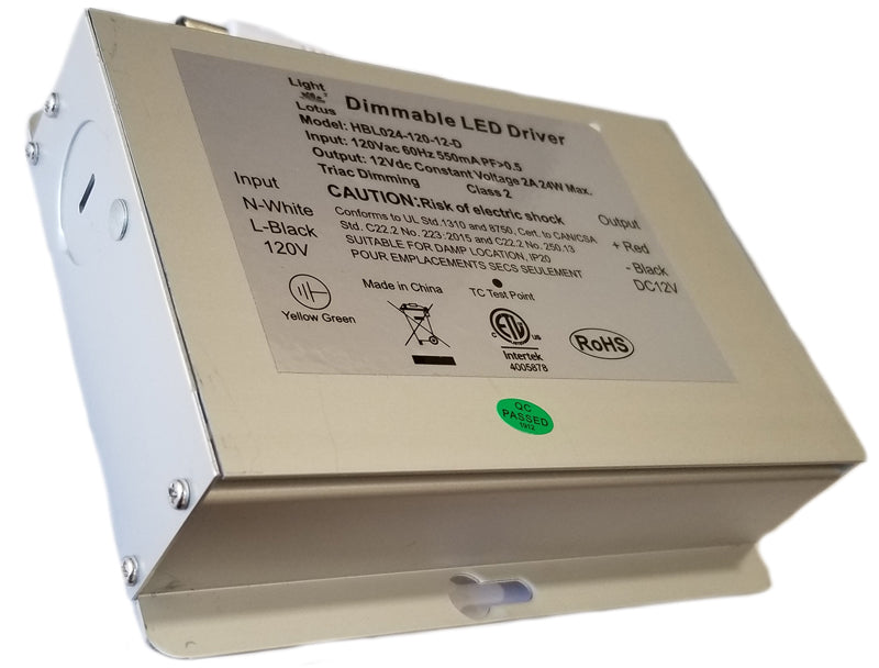 Studio Photography Marketing Image of Lotus LED Lights Product HBL024-120-24-D for SimplySecured.ca Shopify