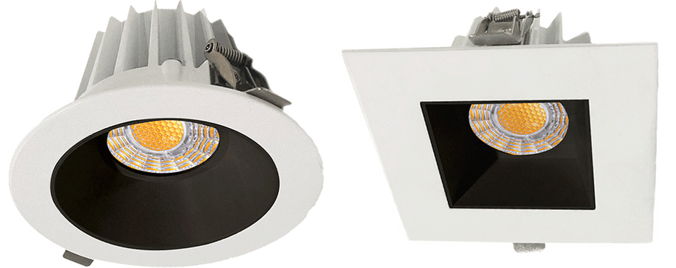 Studio Photography Marketing Image of Lotus LED Lights Product JXL-COB04-R15W-CCT-4RR-SM-WH for SimplySecured.ca Shopify