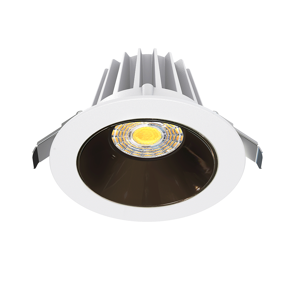 Studio Photography Marketing Image of Lotus LED Lights Product JXL-COB04-R15W-5CCT-BK-4RR-SM-AZ for SimplySecured.ca Shopify