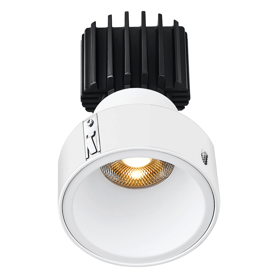 Tangra 3" Fixed Round Deep Invisible Flangeless White | L3F-RDF-WH