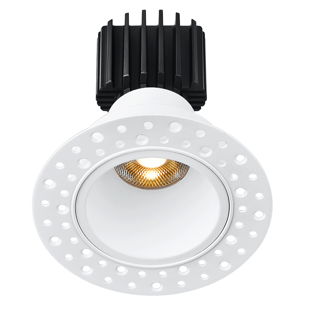 Studio Photography Marketing Image of Lotus LED Lights Product L3F-RDI-WH-LW24-3K95 for SimplySecured.ca Shopify