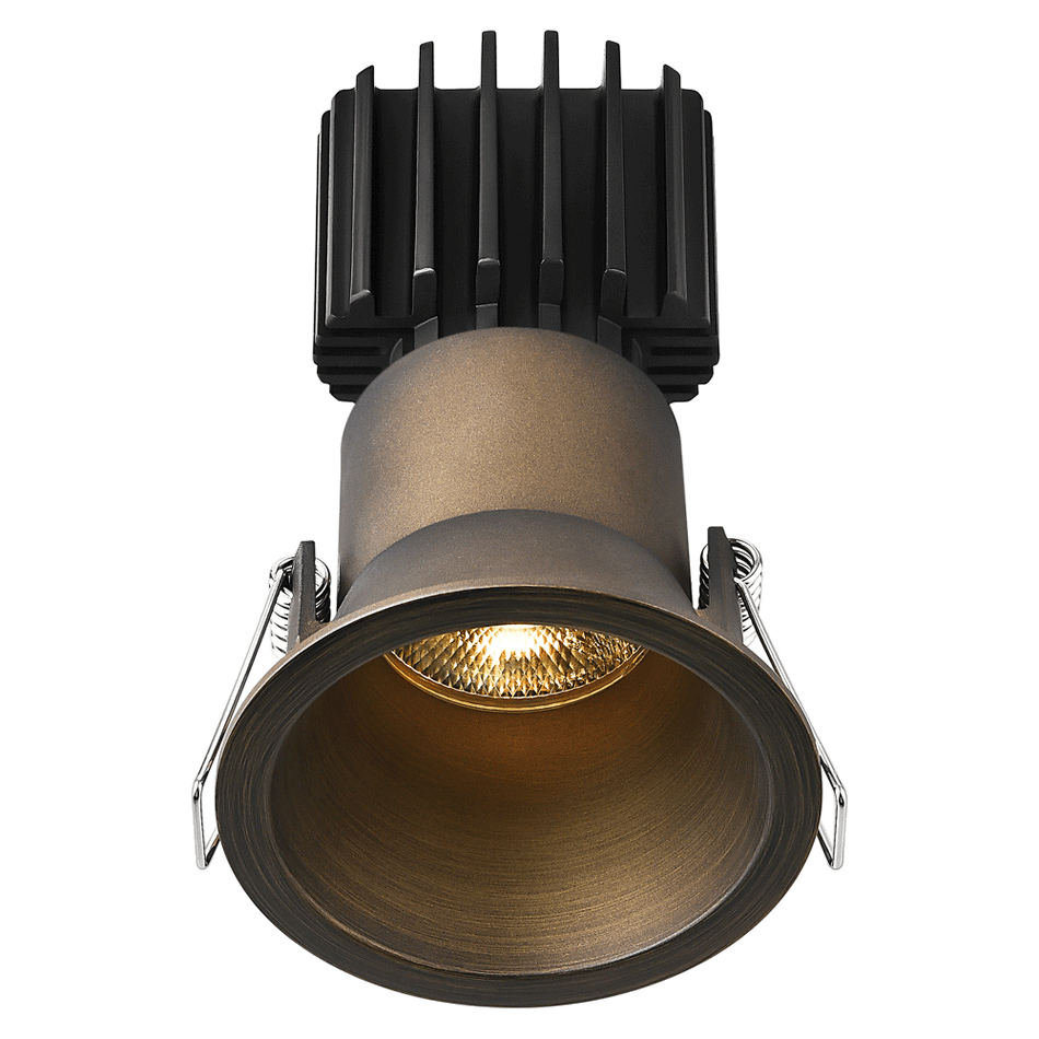 Tangra 3" Fixed Round Deep Regressed Thin Trim Bronze | L3F-RDT-BR