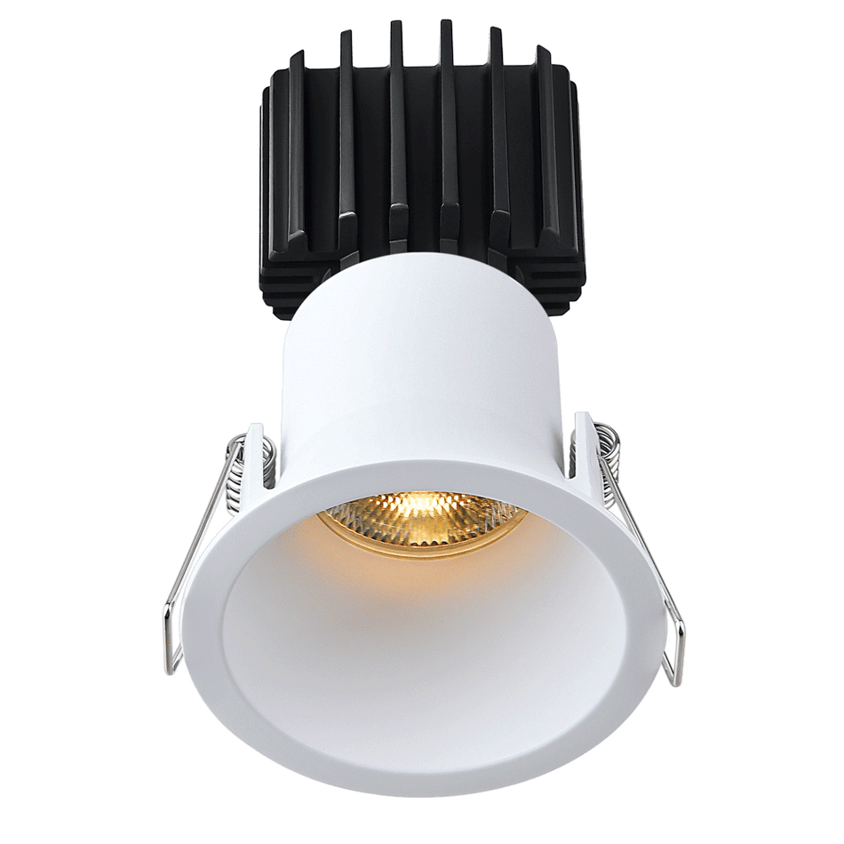 Lotus Tangra 3" Fixed Round Deep Regressed Thin Trim White | L3F-RDT-WH