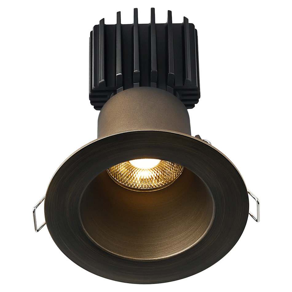 Tangra 3" Fixed Round Deep Regressed Wide Trim Bronze | L3F-RDW-BR