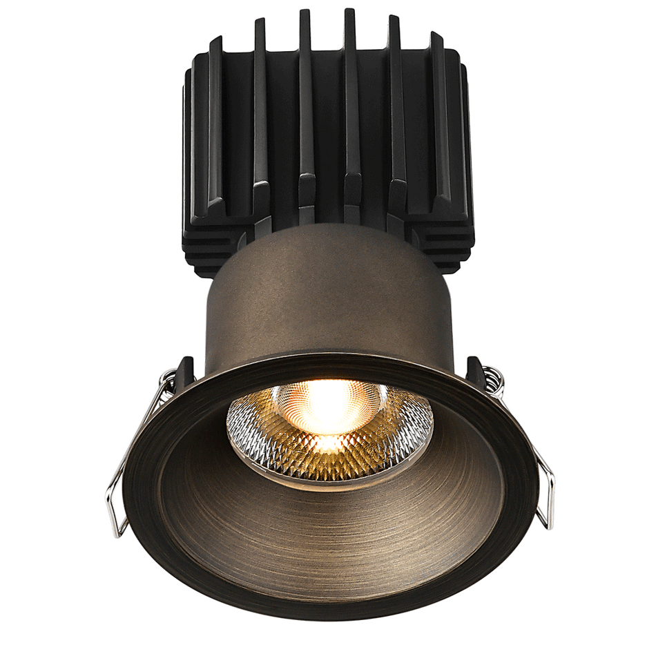 Tangra 3" Fixed Round Recessed Thin Trim Bronze | L3F-RRT-BR