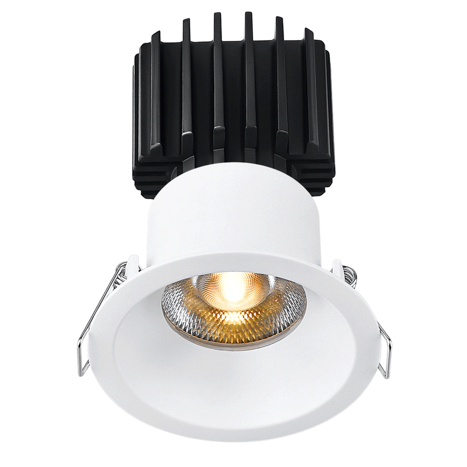 Tangra 3" Fixed Round Recessed Thin Trim White | L3F-RRT-WH