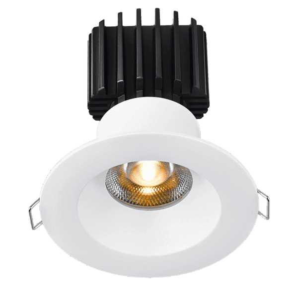 Tangra 3" Fixed Round Recessed Wide Trim White | L3F-RRW-WH