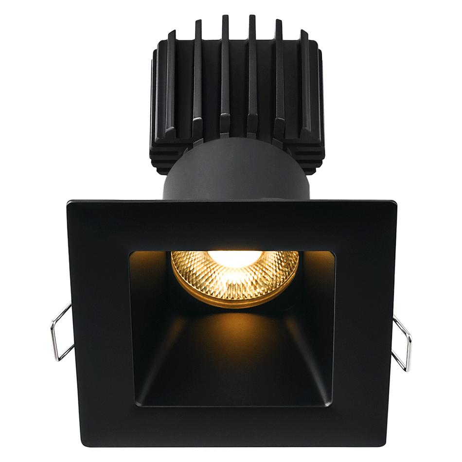 Tangra 3" Fixed Square Deep Regressed Wide Trim Black | L3F-SDW-BK