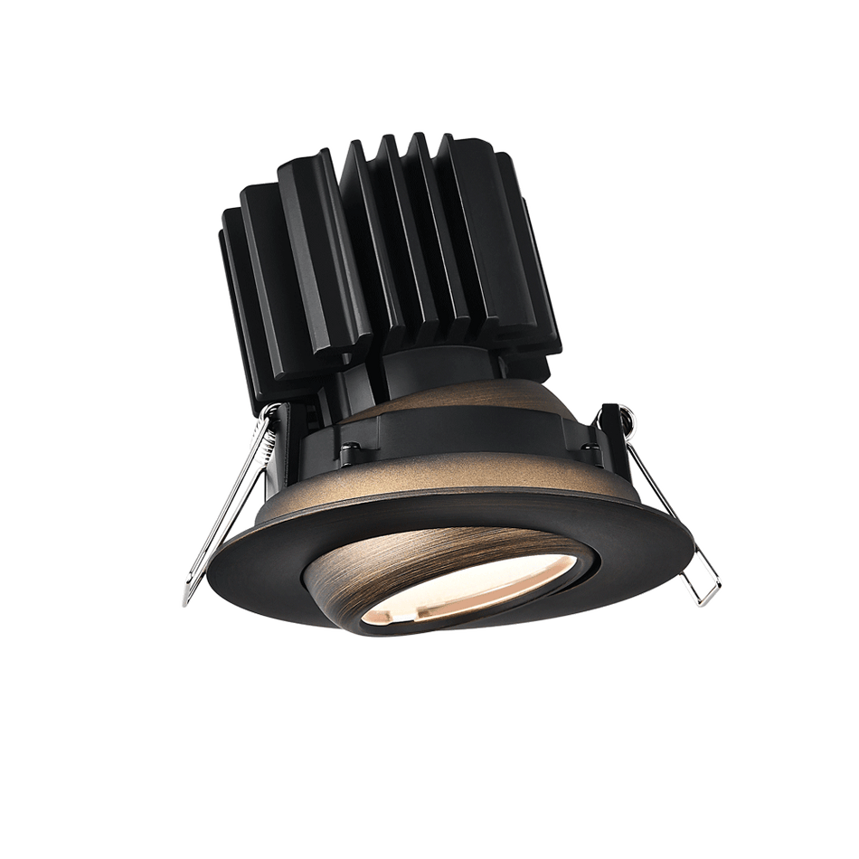 Tangra 3" Gimbal Round Flat Wide Trim Bronze | L3G-RFW-BR