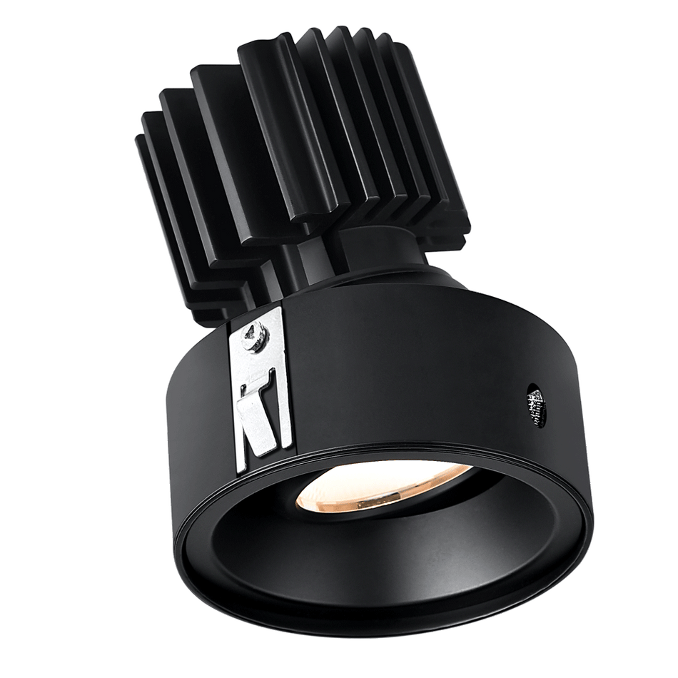 Tangra 3" Gimbal Round Invisible Flangeless Black | L3G-RIF-BK