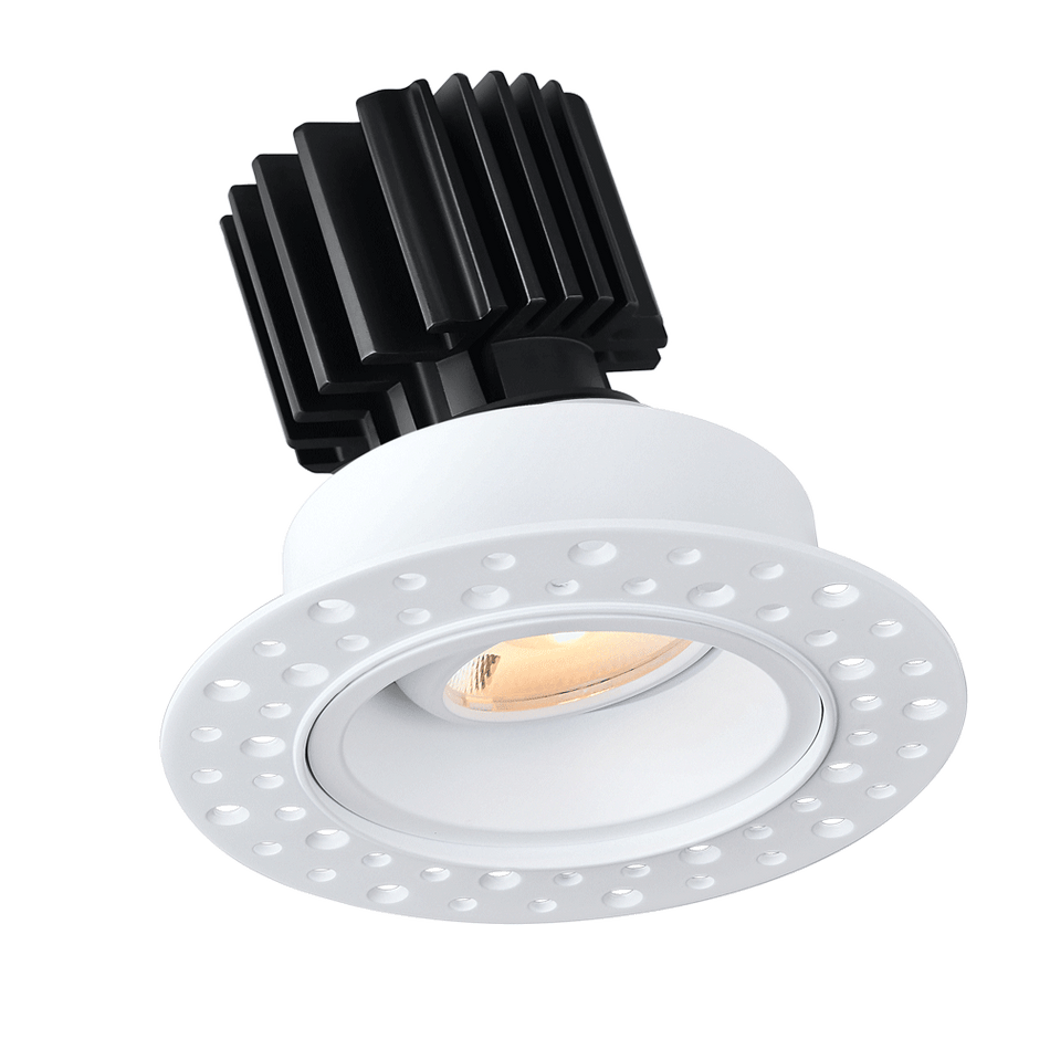 Tangra 3" Gimbal Round Invisible Trim White | L3G-RIT-WH
