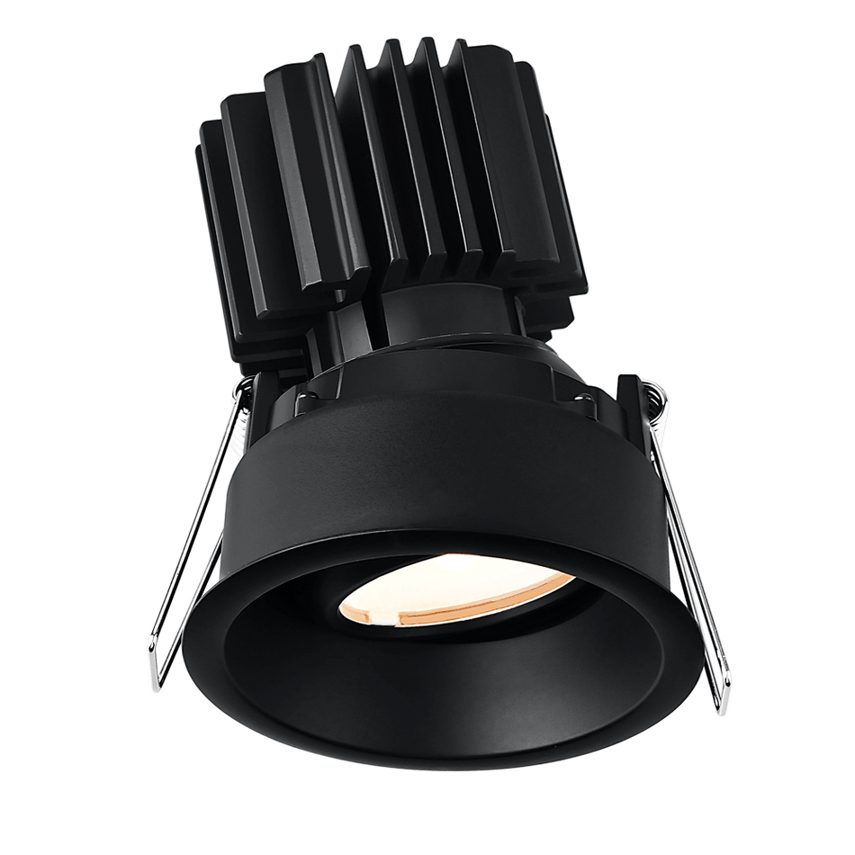 Tangra 3" Gimbal Round Recessed Thin Trim Black | L3G-RRT-BK