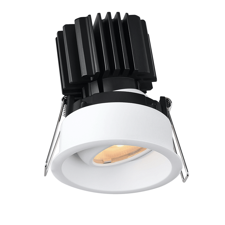 Tangra 3" Gimbal Round Recessed Thin Trim White | L3G-RRT-WH