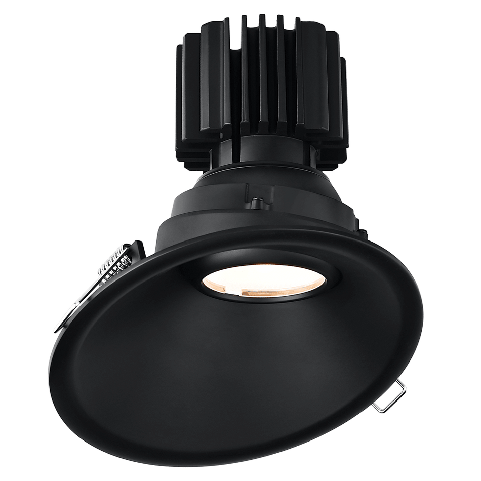 Tangra 4" Gimbal Round Sloped Thin Trim Black | L3G-RST-BK