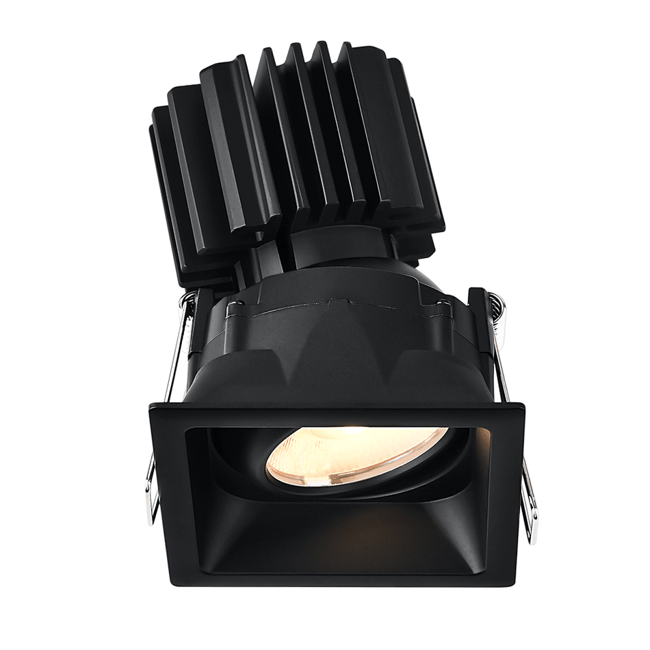 Tangra 3" Gimbal Square Recessed Thin Trim Black | L3G-SRT-BK