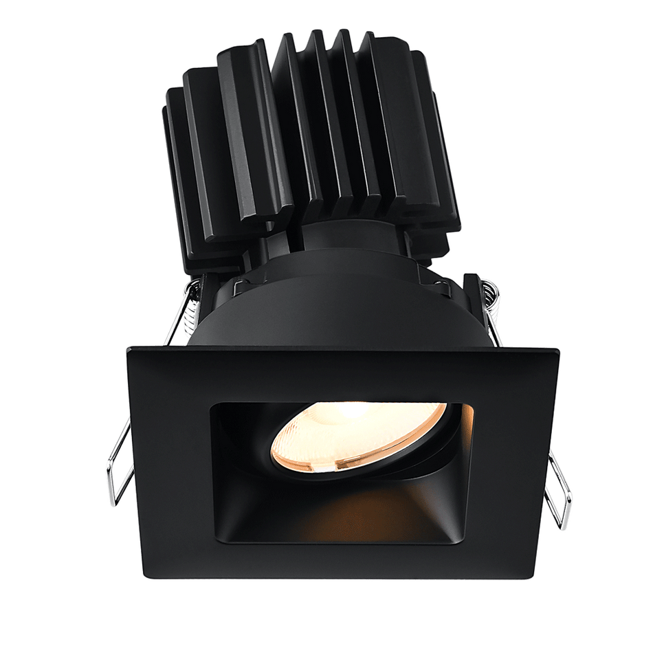 Tangra 3" Gimbal Square Recessed Wide Trim Black | L3G-SRW-BK