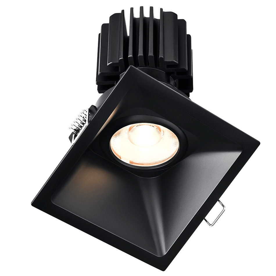 Tangra 4" Gimbal Square Sloped Thin Trim Black | L3G-SST-SK