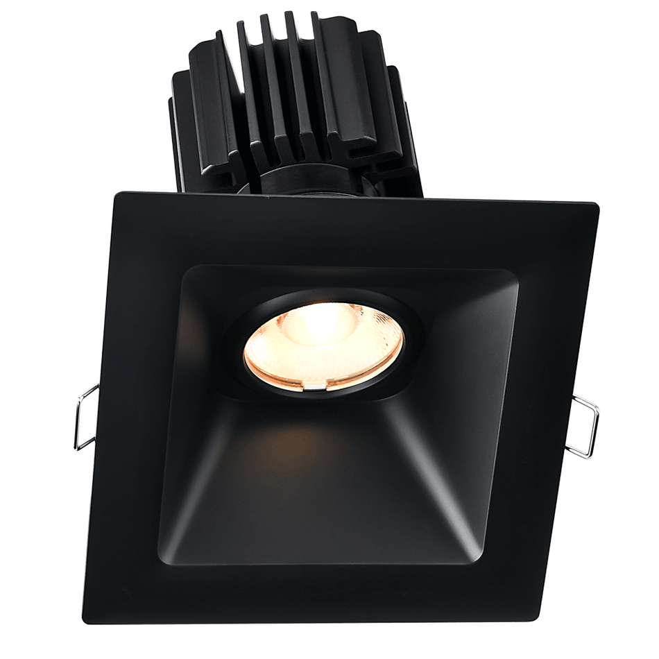 Tangra 4" Gimbal Square Sloped Wide Trim Black | L3G-SSW-BK