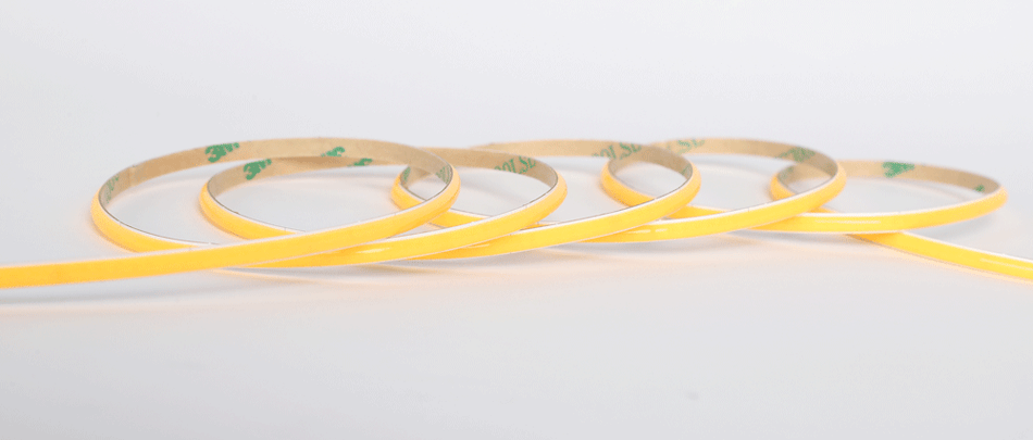 Studio Photography Marketing Image of Lotus LED Lights Product LBL-COB-384-24V-4MM-27K-16FT-IP20 for SimplySecured.ca Shopify