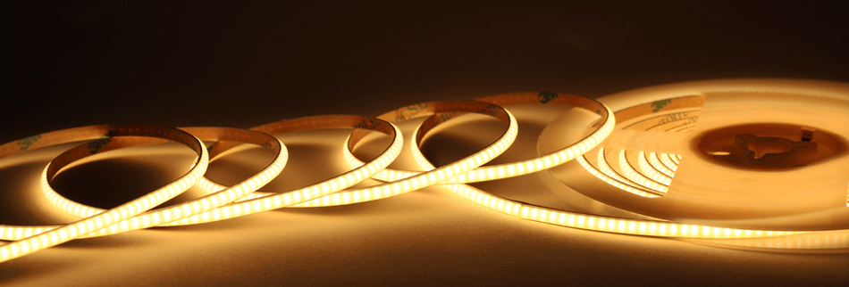 COB LED Tape 24V 1.5W/ft 16ft 4mm IP20 | LBL-COB-384-24V-4MM-16FT-IP20
