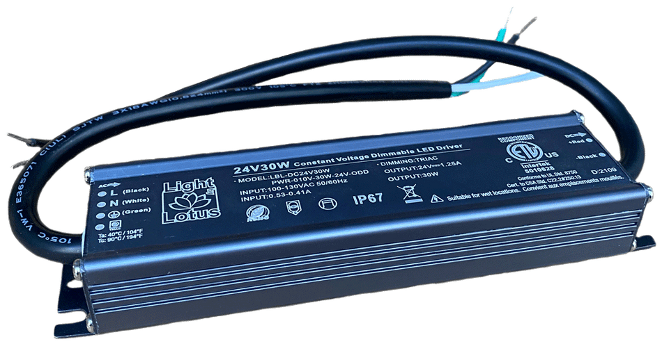 24V Class 2 Power Supply 30W Dimmable | LBL-DC24V30W