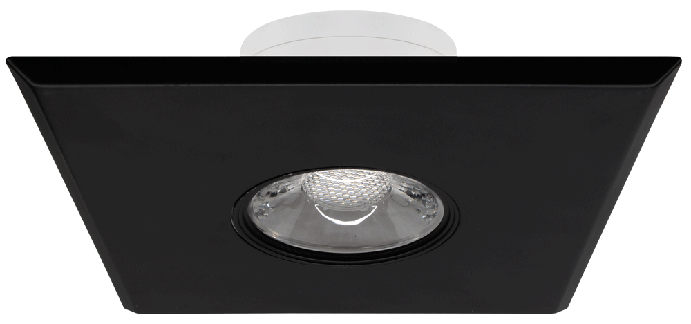 Studio Photography Marketing Image of Lotus LED Lights Product LBL-JB10W-5CCT-SQ-BK for SimplySecured.ca Shopify