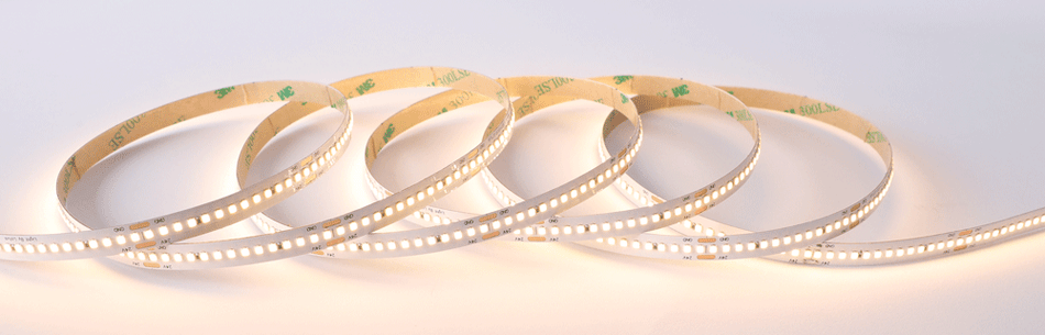 Studio Photography Marketing Image of Lotus LED Lights Product LBL-MC-280-24V-8MM-40K-16FT-IP20 for SimplySecured.ca Shopify