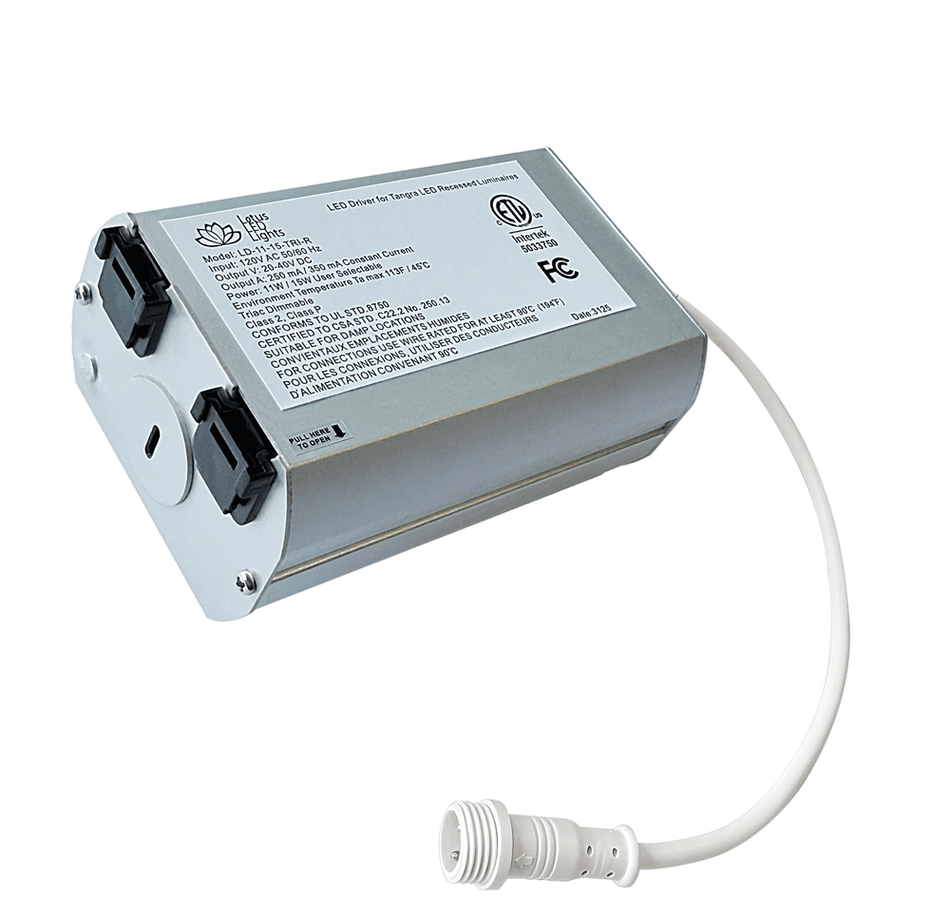 Lotus LED 11W/15W Selectable Triac Dimmable Driver Residential J-Box (LD-11-15-TRI-R) | LD-11-15
